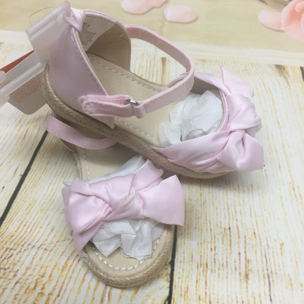 Gymboree girls pink SATIN dress sandals NWT - Picture 2 of 6